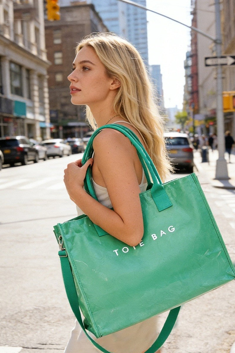 PVC Kraft Oversized Tote Bag