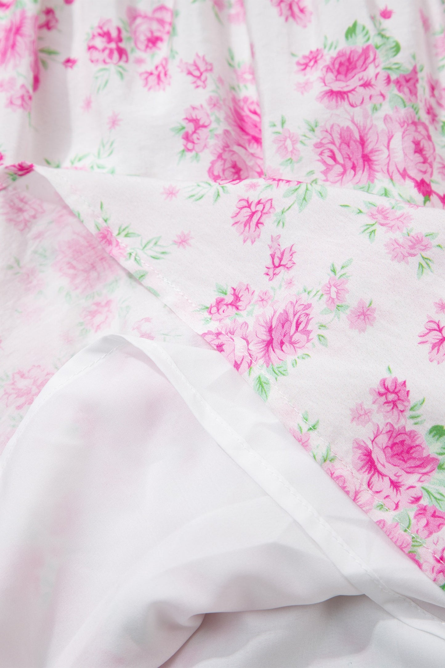 Floral Print Square Neck Ribbon Knot Back Cute Mini Dress