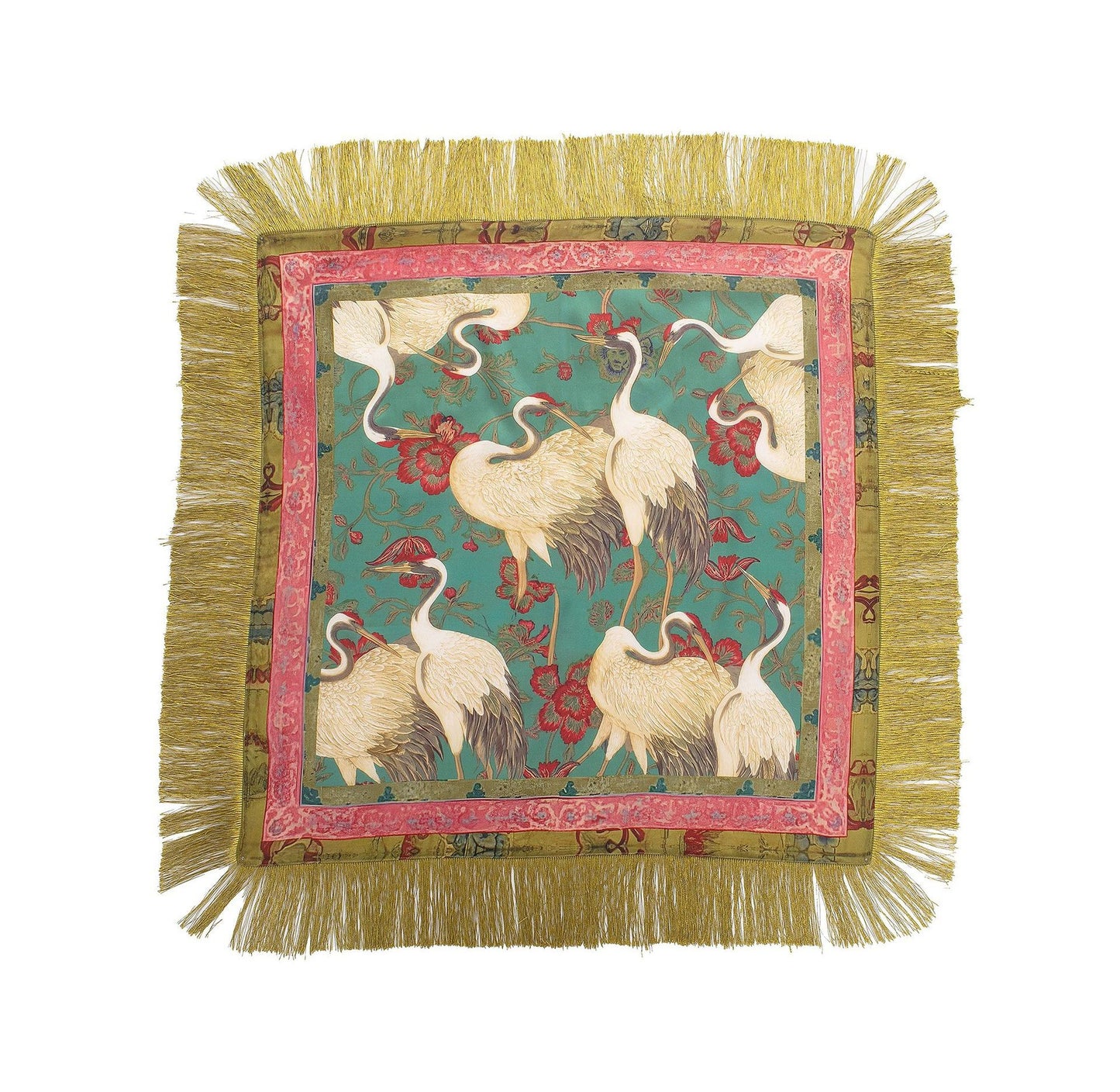 Western Botanical Fringed Scarf