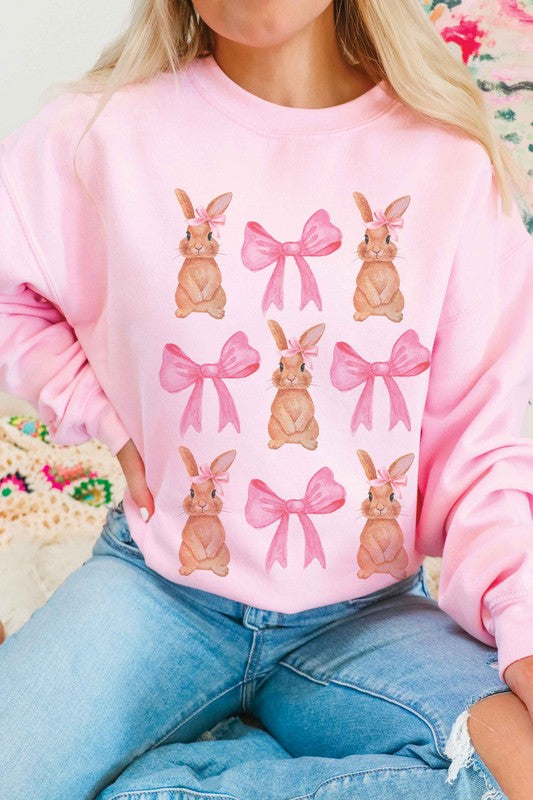 BUNNIES AND RIBBONS Graphic Sweatshirt