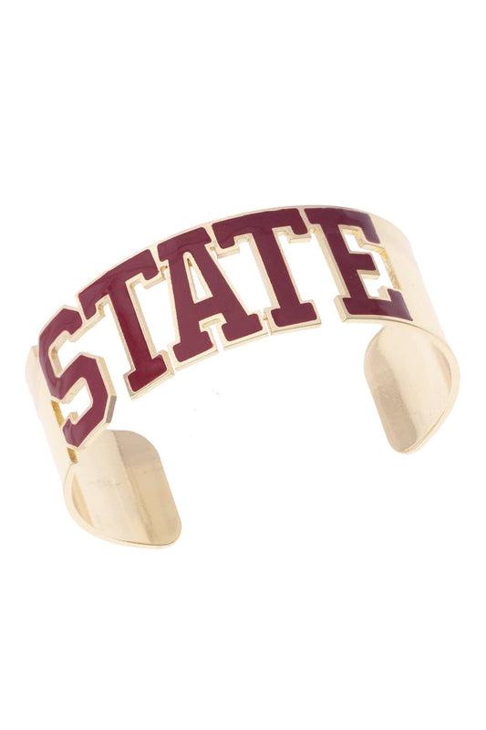 Mississippi State Bulldogs Varsity Outline Cuff
