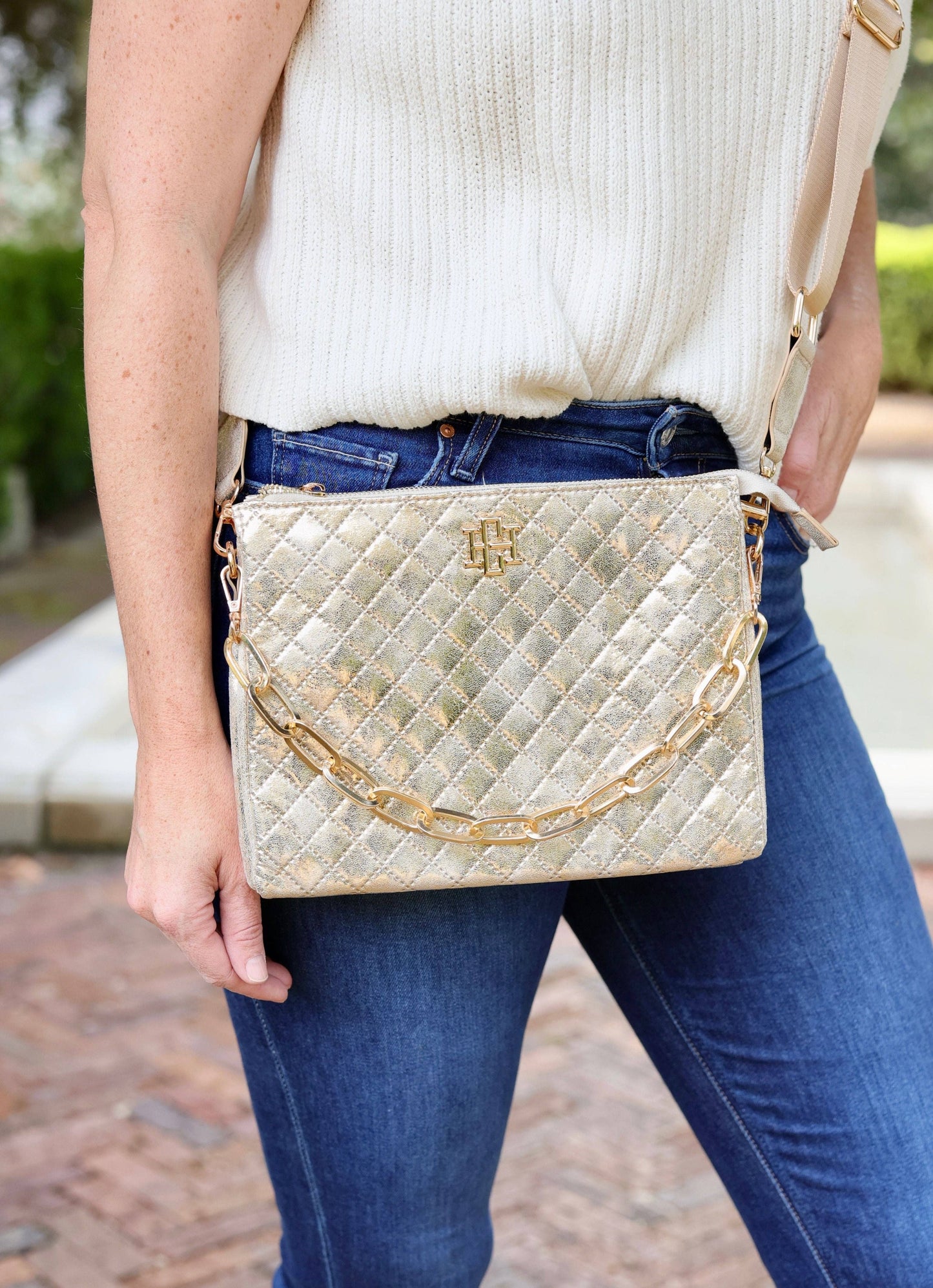 Caroline Hill - Ariana Crossbody CHAMPAGNE POP