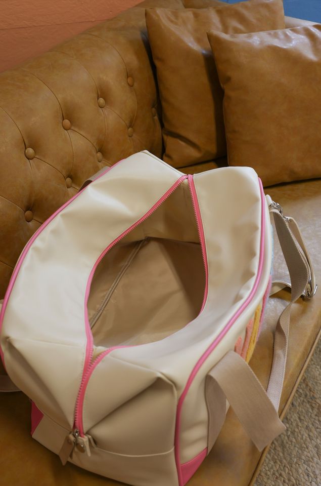 Duffle Bag - Vacay Weekender (Cream / Pink)