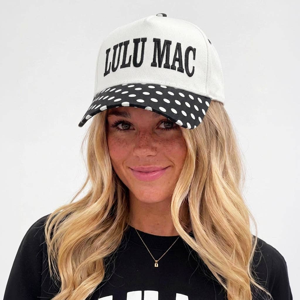 Girlie Girl Originals - LM-CP-1002 Black/White Dot Cap