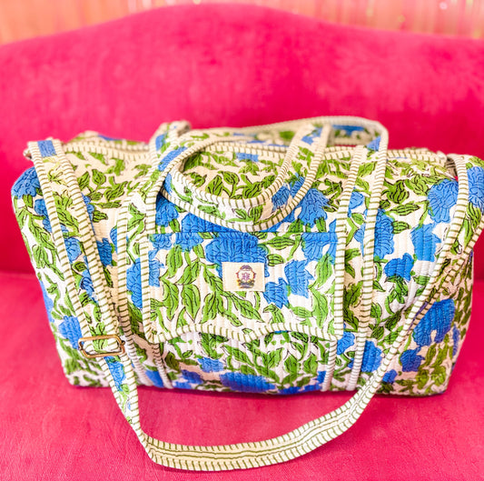 Heart of Grace - Charleston Large Scalloped Quilted Duffle Bag