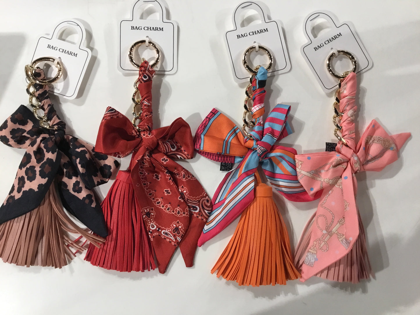 Bow Tassel Bag Charm