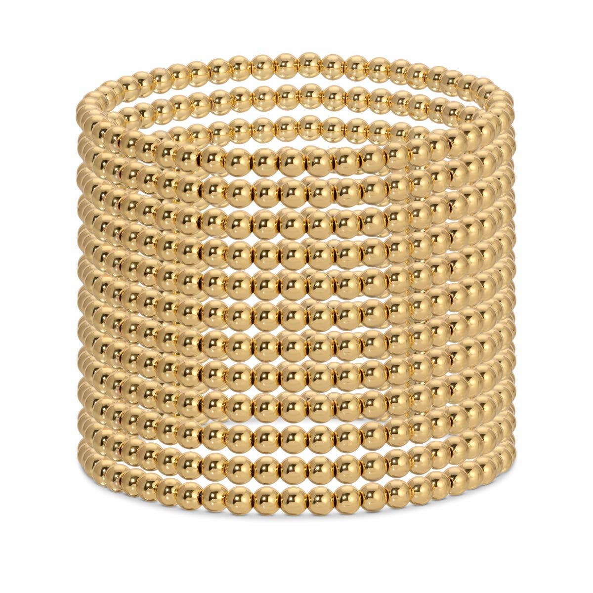 Splendid Iris - 4mm Bead Stretch Bracelet