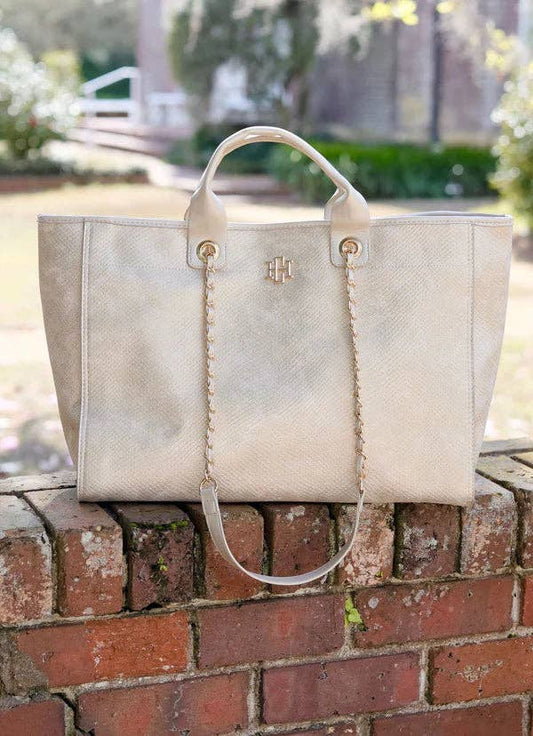 Caroline Hill - Melissa Tote Bag Shimmer Champagne