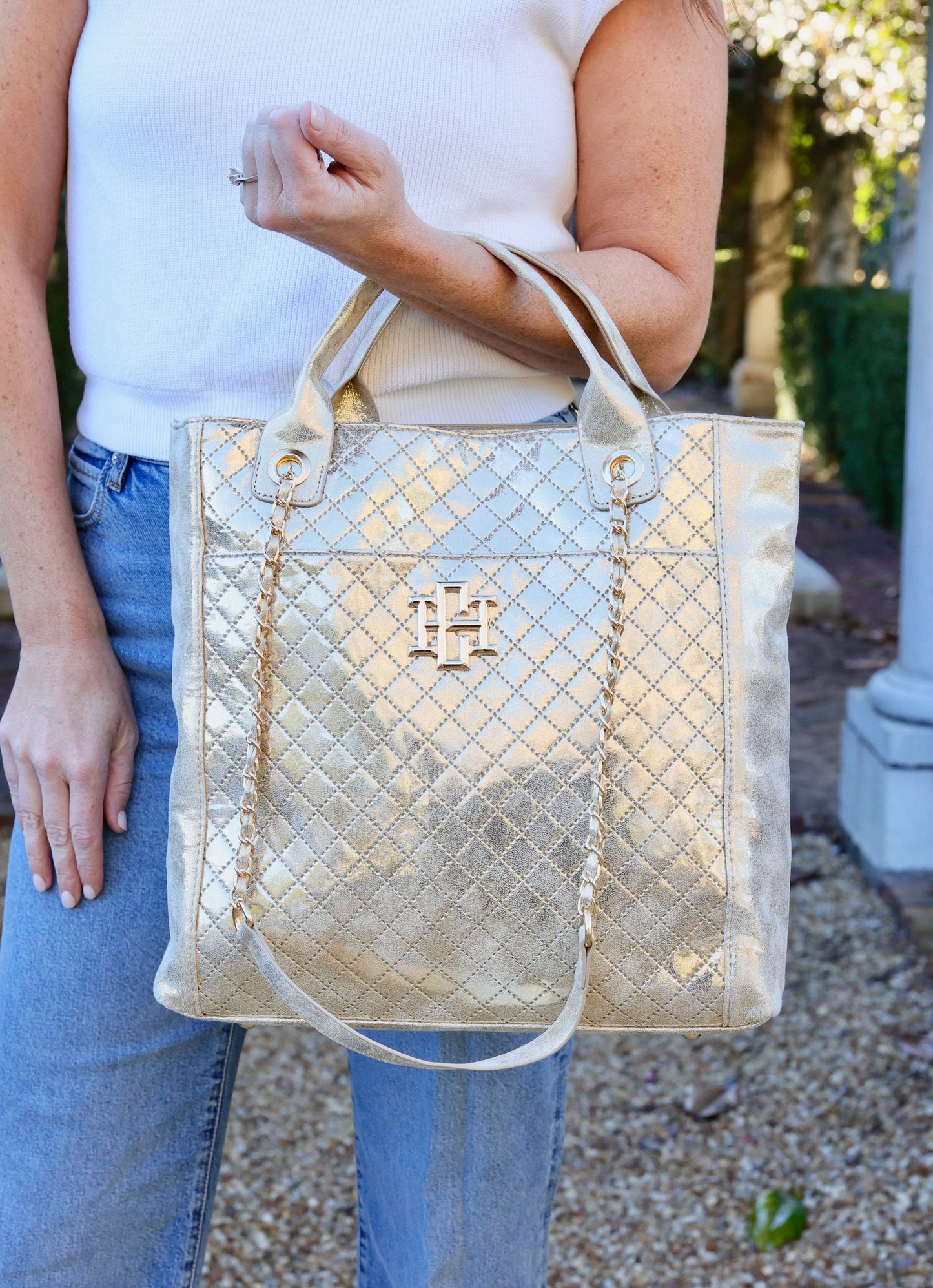 Caroline Hill - Kinzley Tote CHAMPAGNE POP