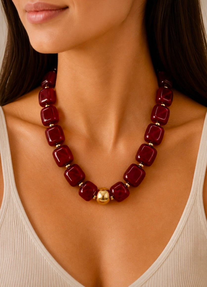 CHUNKY RESIN NECKLACE