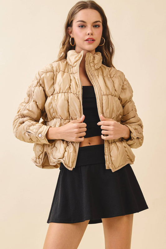 Light Weight Quilted Puffer Jacket