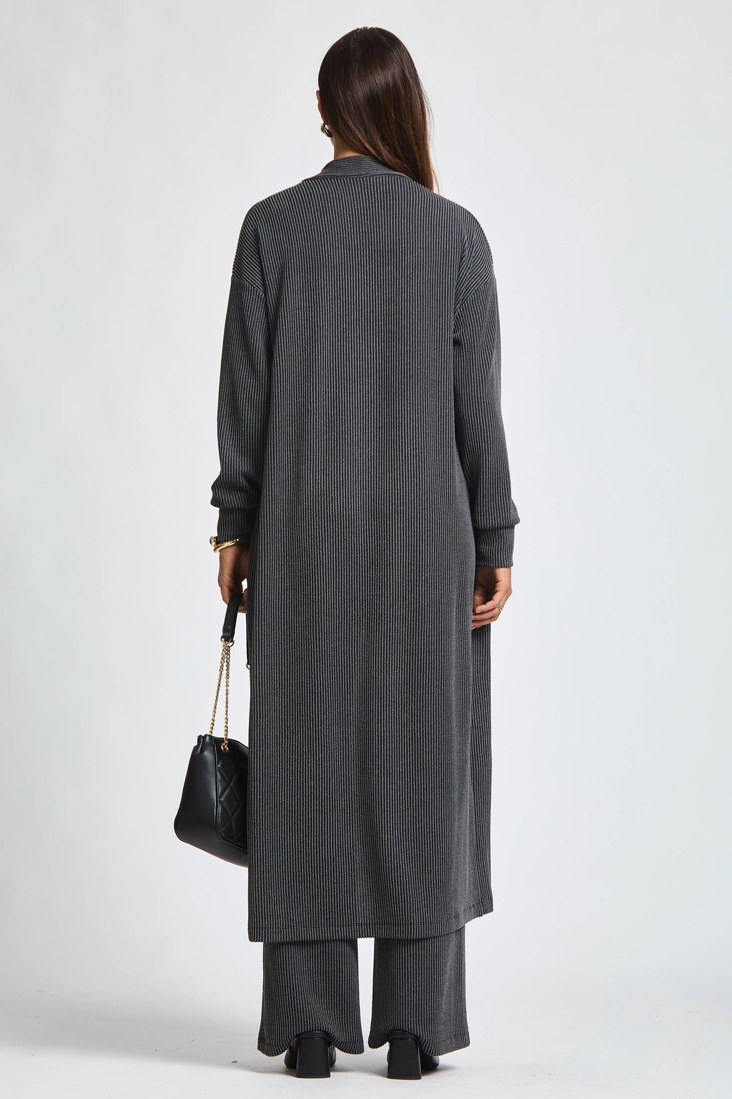 Dear Scarlett - Longline Cardigan + Relaxed Pants 2 Piece