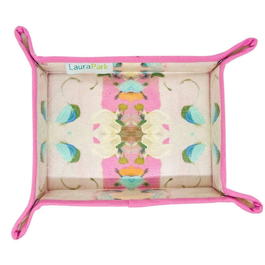 Laura Park Designs - Monet's Garden Pink Snap Tray