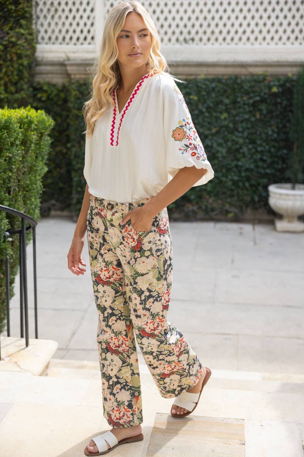 CrawfordHill- Floral Print Pants