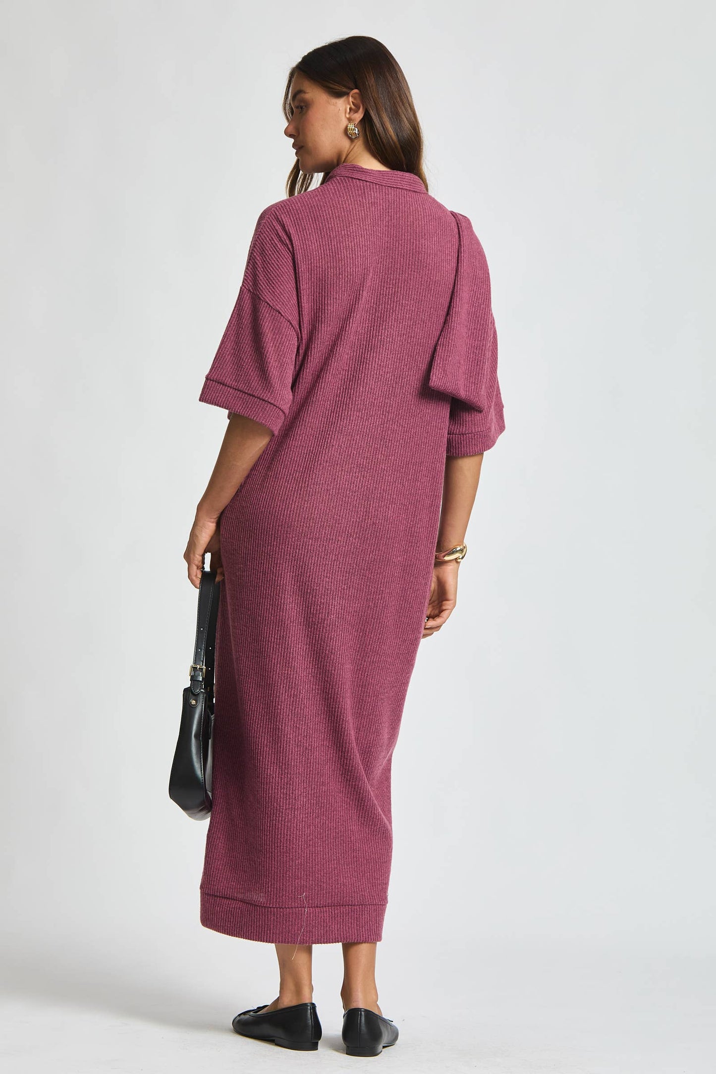 Dear Scarlett - Relaxed Fit Ribbed Maxi Dress
