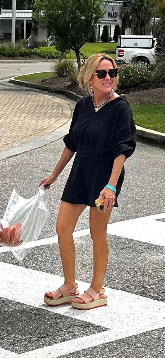 L/S COLLAR CROP KNIT TOP