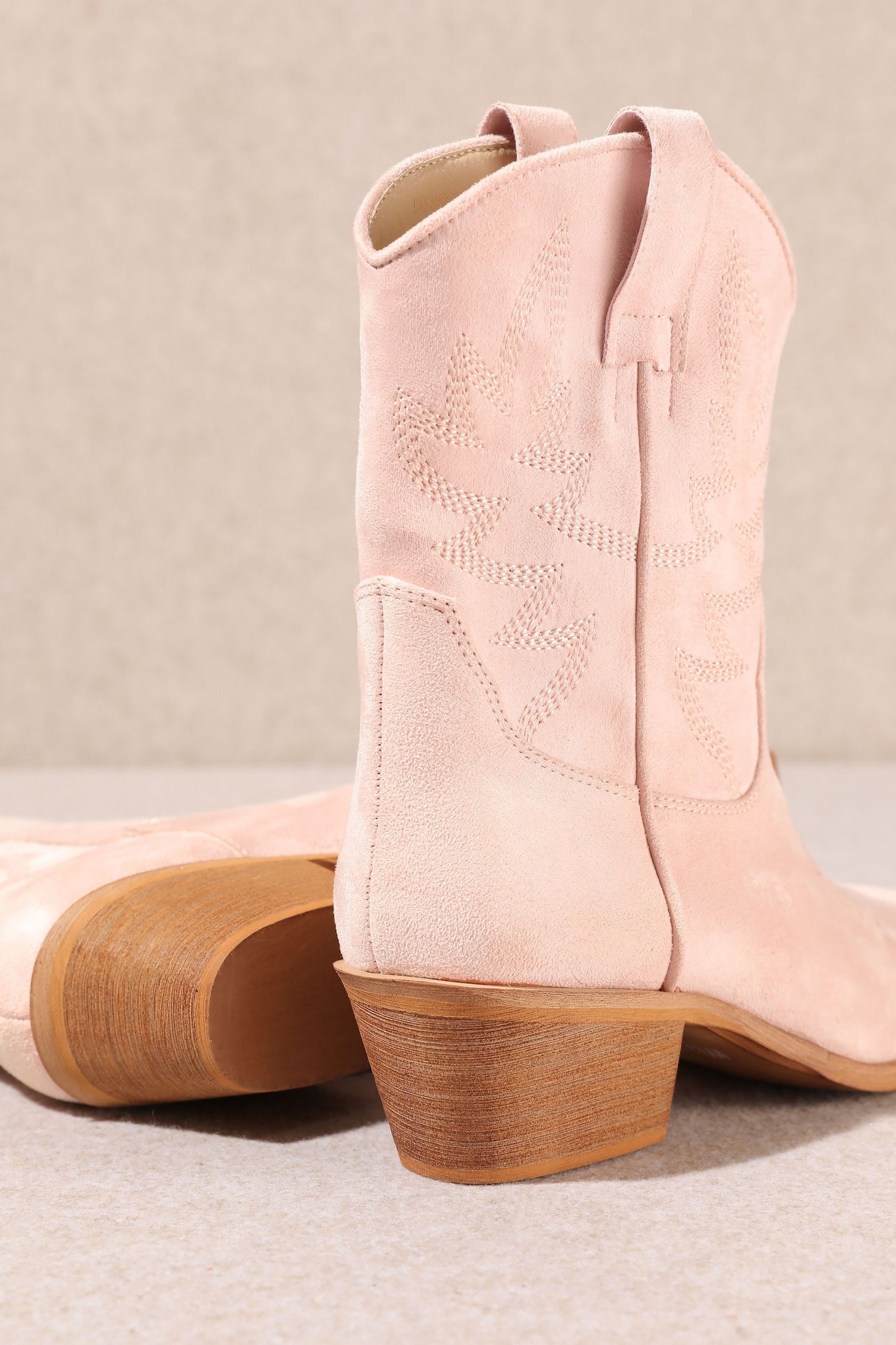 Pink Short Chelsea Boots