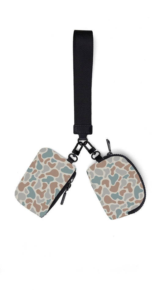 CrawfordHill- Camo Dual Pouch Wristlet