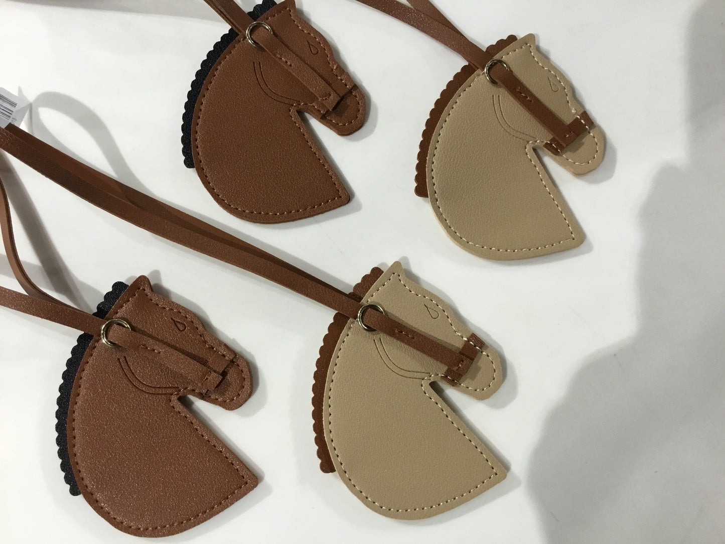 Assorted Vegan Leather Bag Charm Keychains