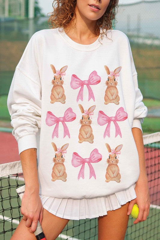 BUNNIES AND RIBBONS Graphic Sweatshirt