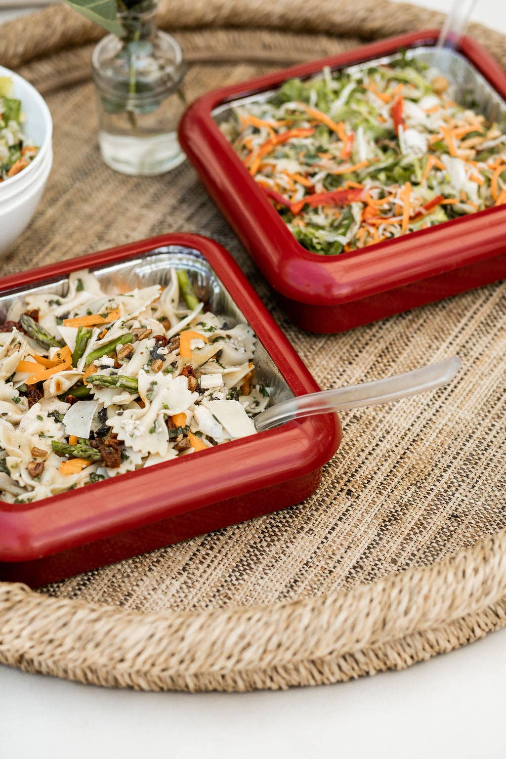 Fancy Panz - Square Set - 8x8 Pan Frame w/ Lid & Serving Spoon - Red