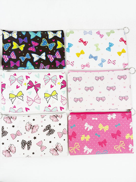 Adorable Bow Theme Coin Purse with Key Ring