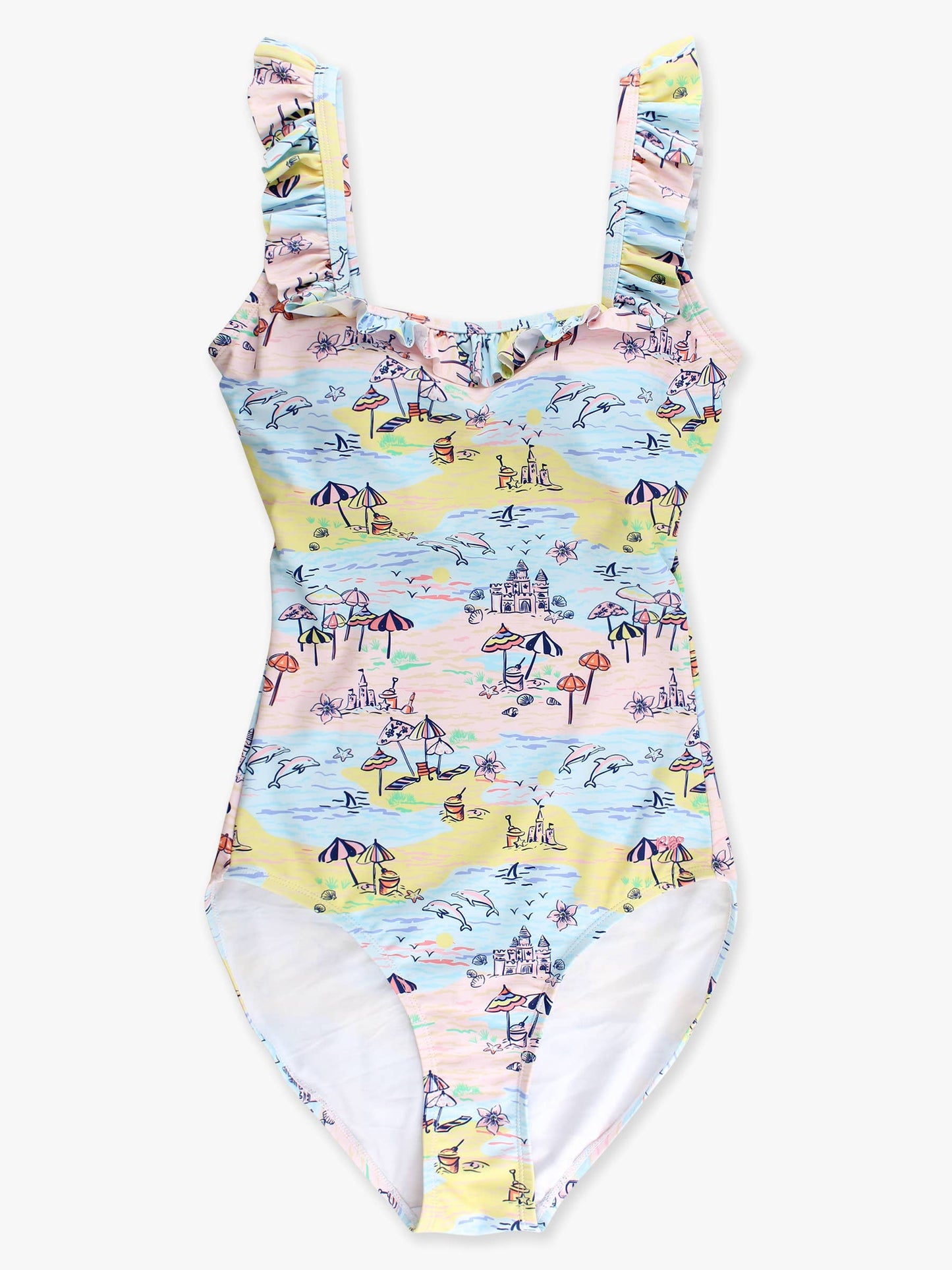 Beach Day Ruffle One Piece Swimsuit
