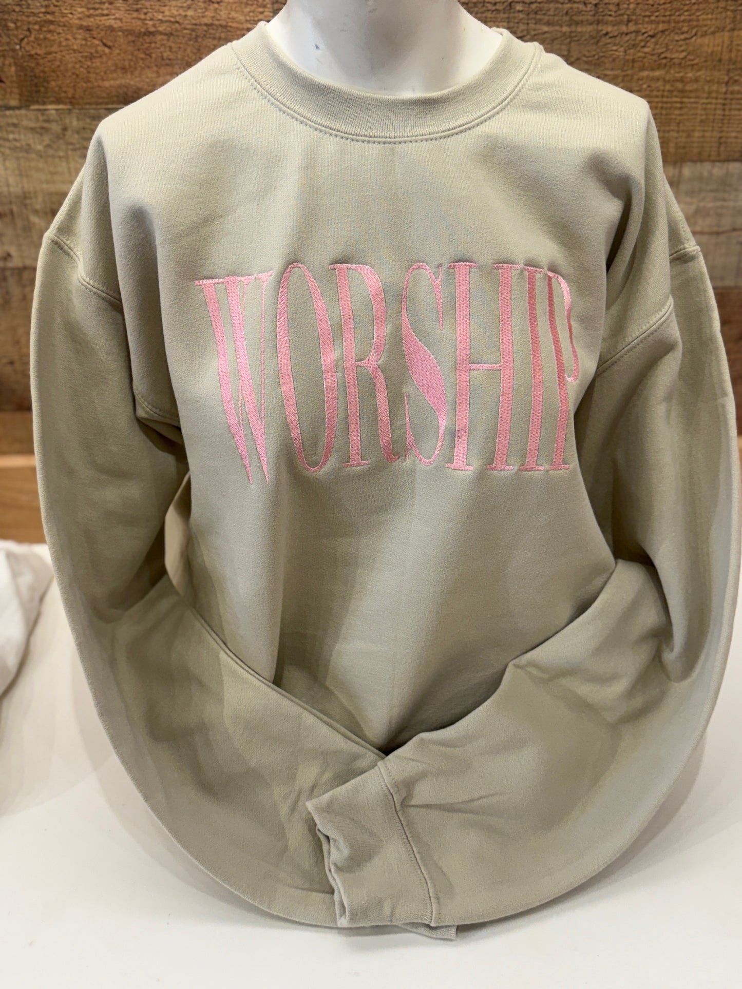 Worship embroidered Sweatshirt