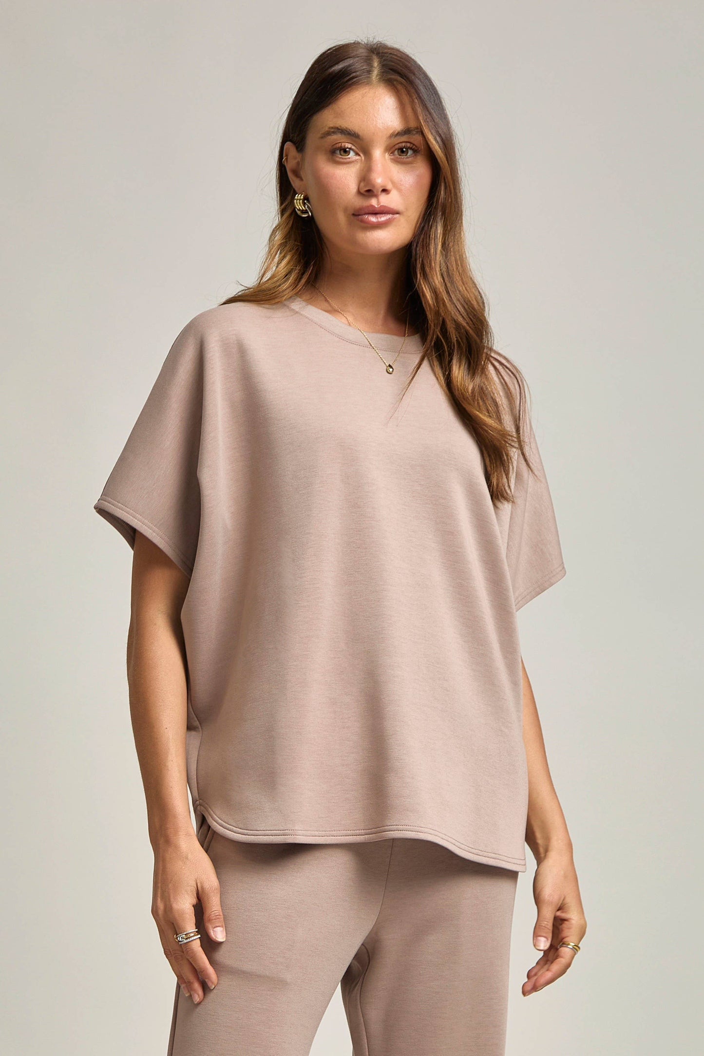 Dear Scarlett - Poncho Top + Bell Bottom Modal Set