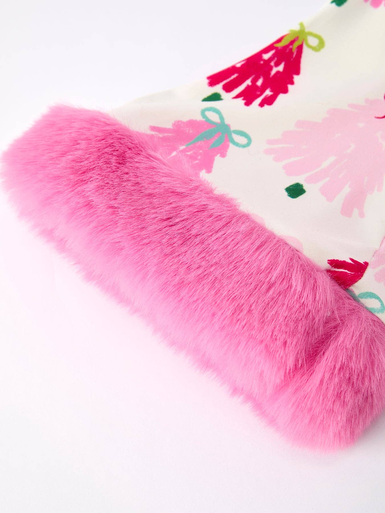 CHB-Festive Christmas Tree Pajamas with Luxurious Furry Trim