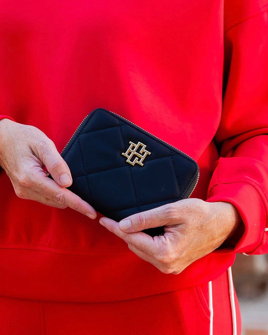 Caroline Hill - Paige Passport Holder Black Nylon