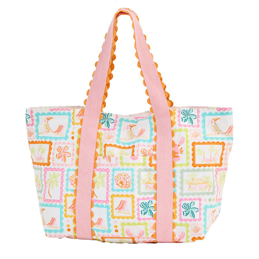 Capri Carryall Tote Happy Place
