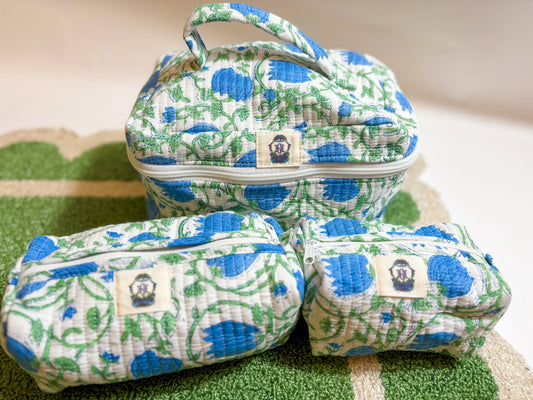 Heart of Grace - Blue Ivy Set of 3 Cosmetic Bags