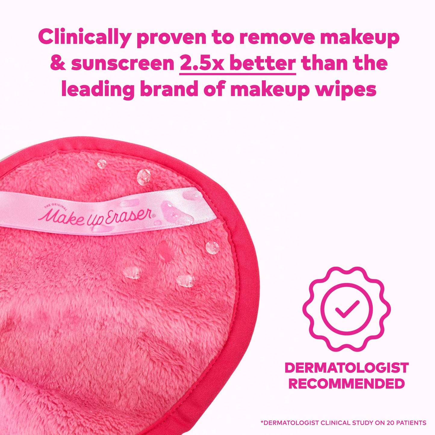 The Original MakeUp Eraser - Pink Mini MakeUp Eraser PRO