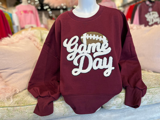 Game Day- Maroon Sweatshirt