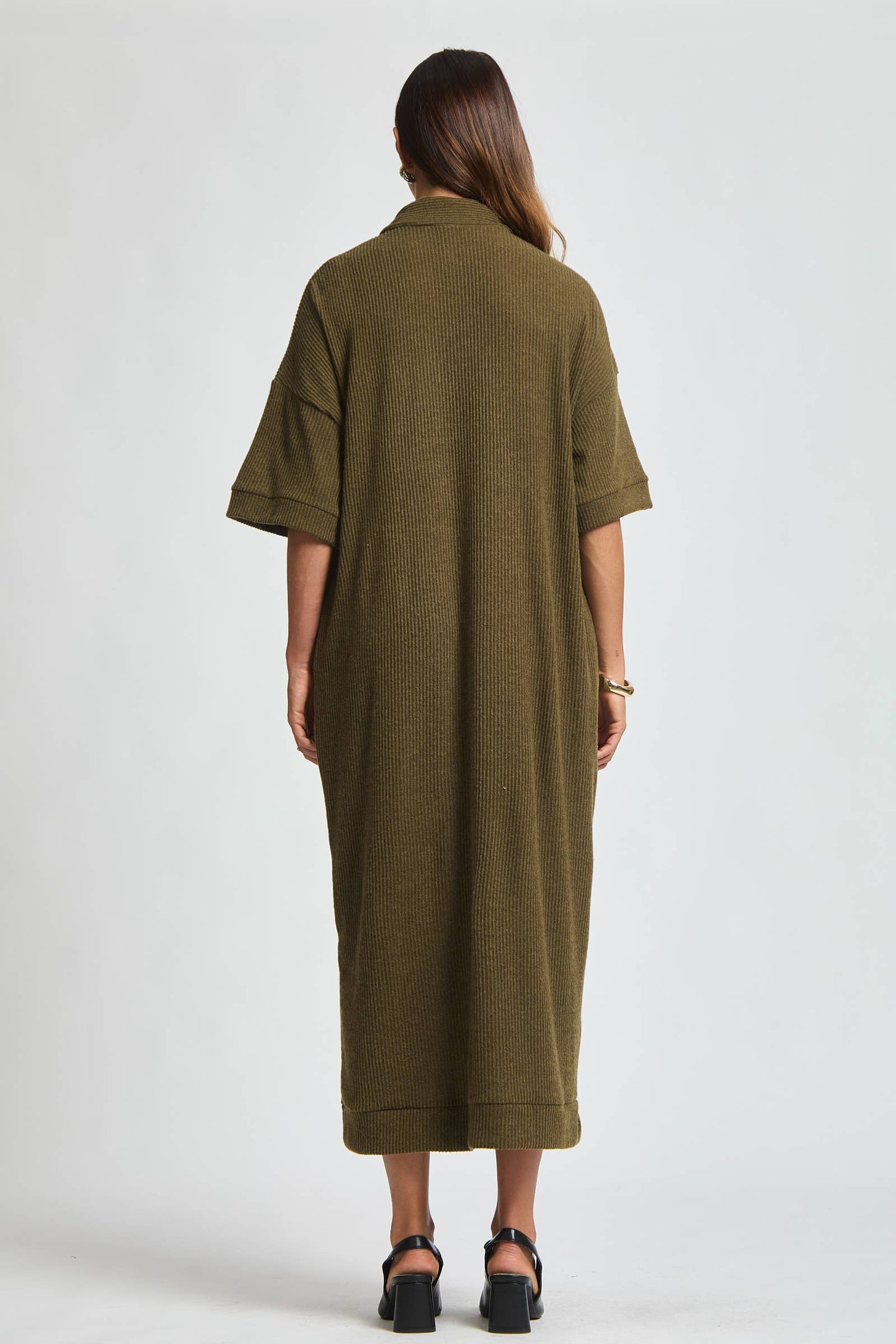 Dear Scarlett - Relaxed Fit Ribbed Maxi Dress