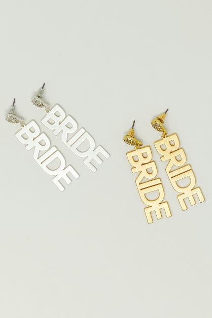 Say I Do Bride Earrings-Drop Ship