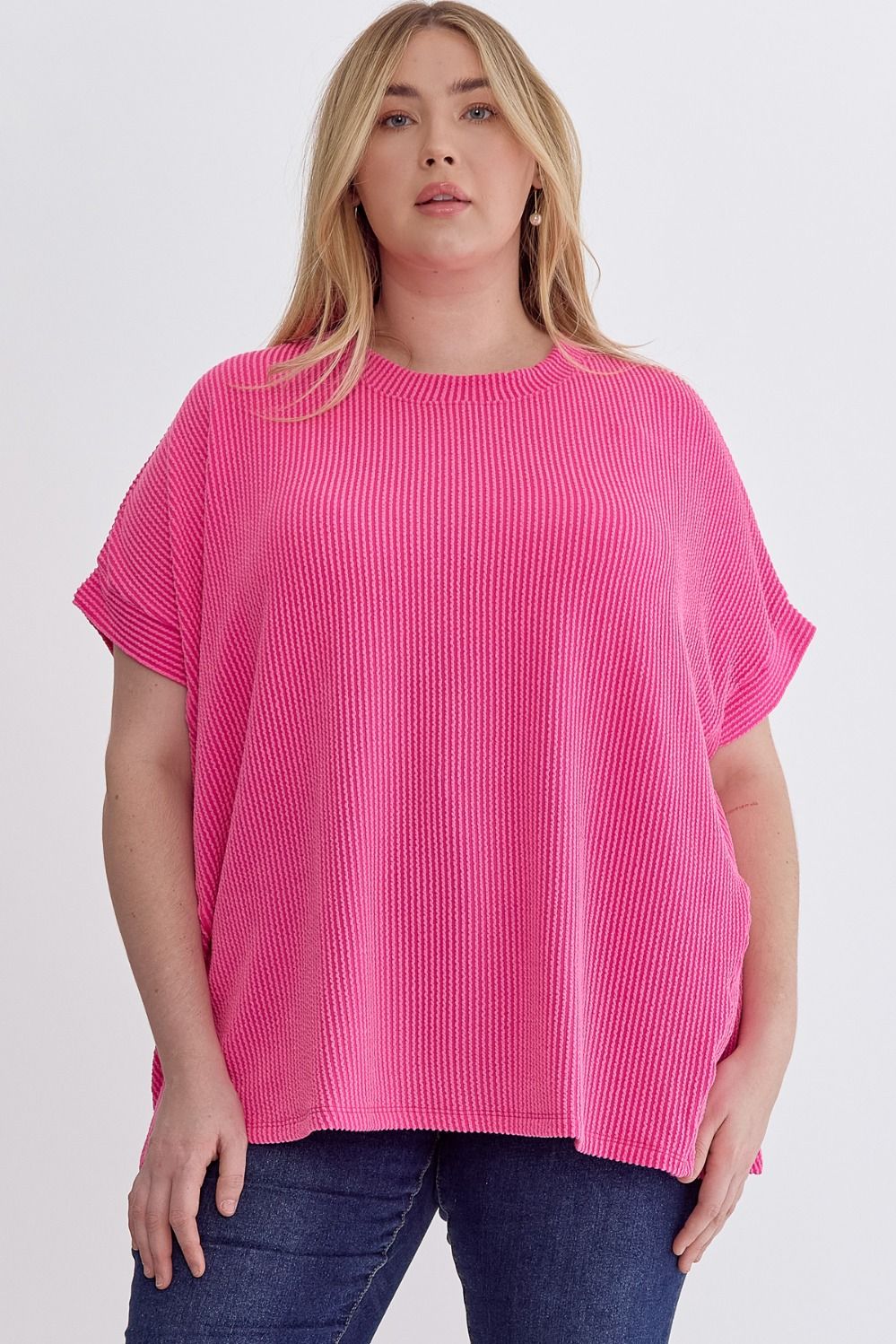 Plus Ribbed Top