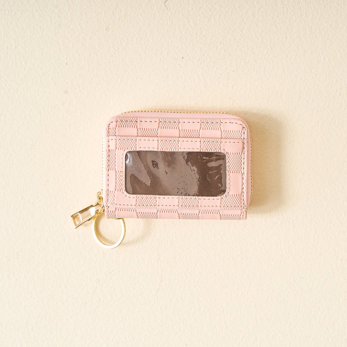 Zip Around Wallet-Blush Check