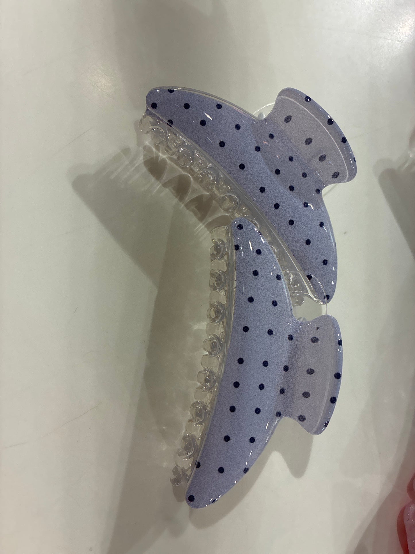 Vibrant Polka Dot, Plaid Oval Boutique Hair Clips