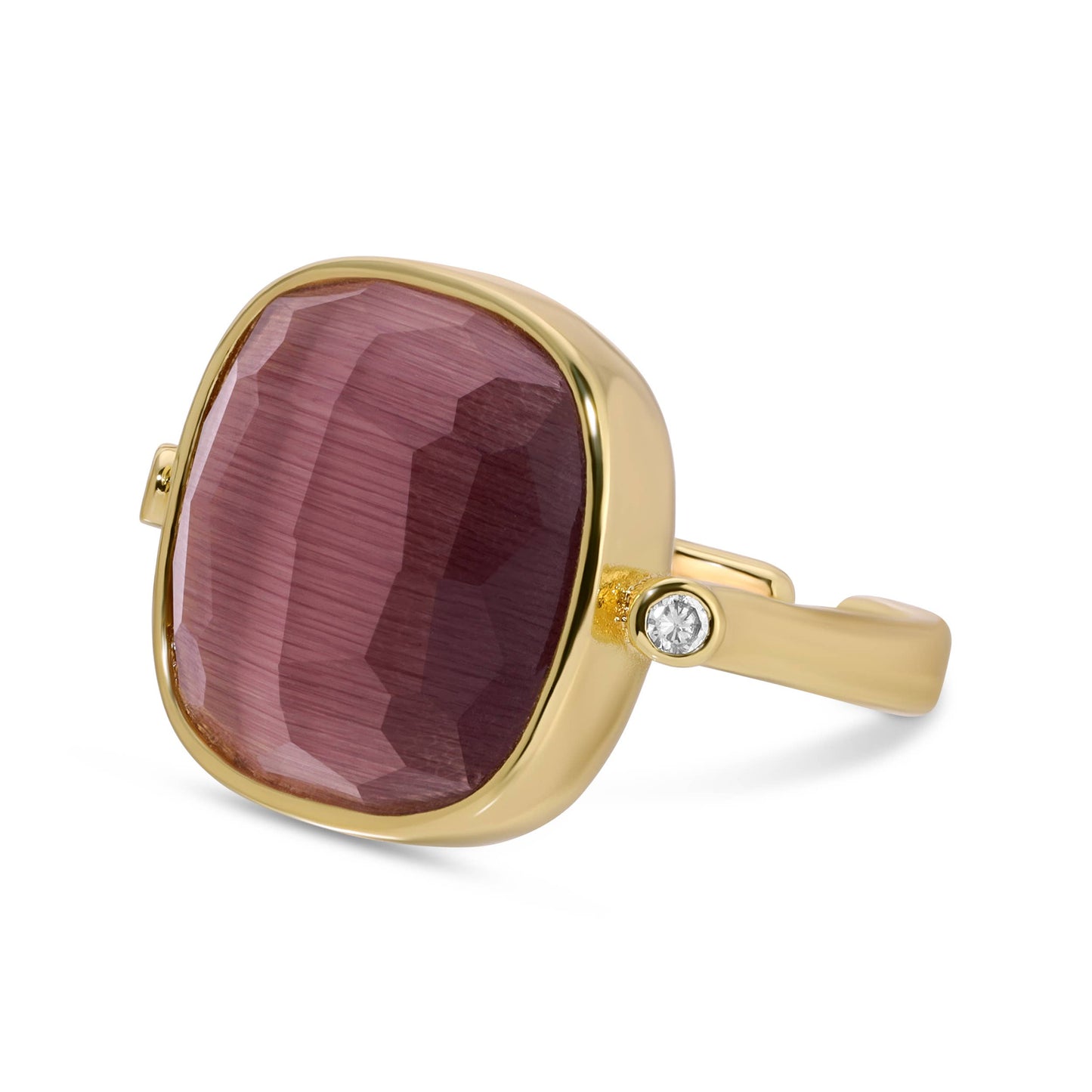Splendid Iris - Ms. Reliability Square Stone Ring