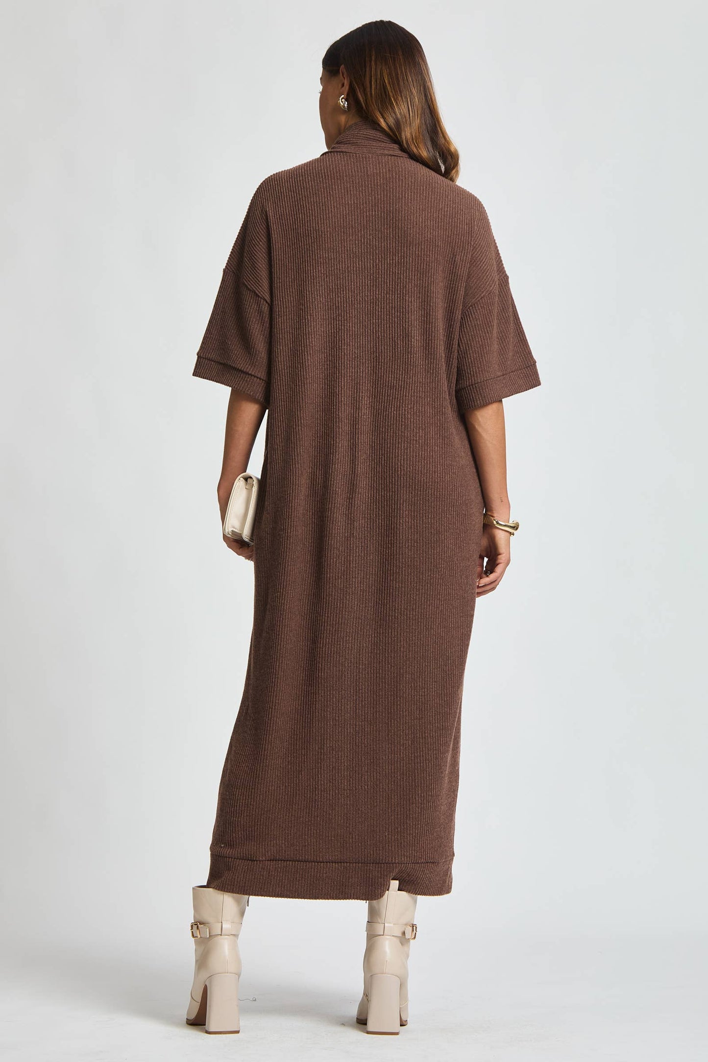 Dear Scarlett - Relaxed Fit Ribbed Maxi Dress