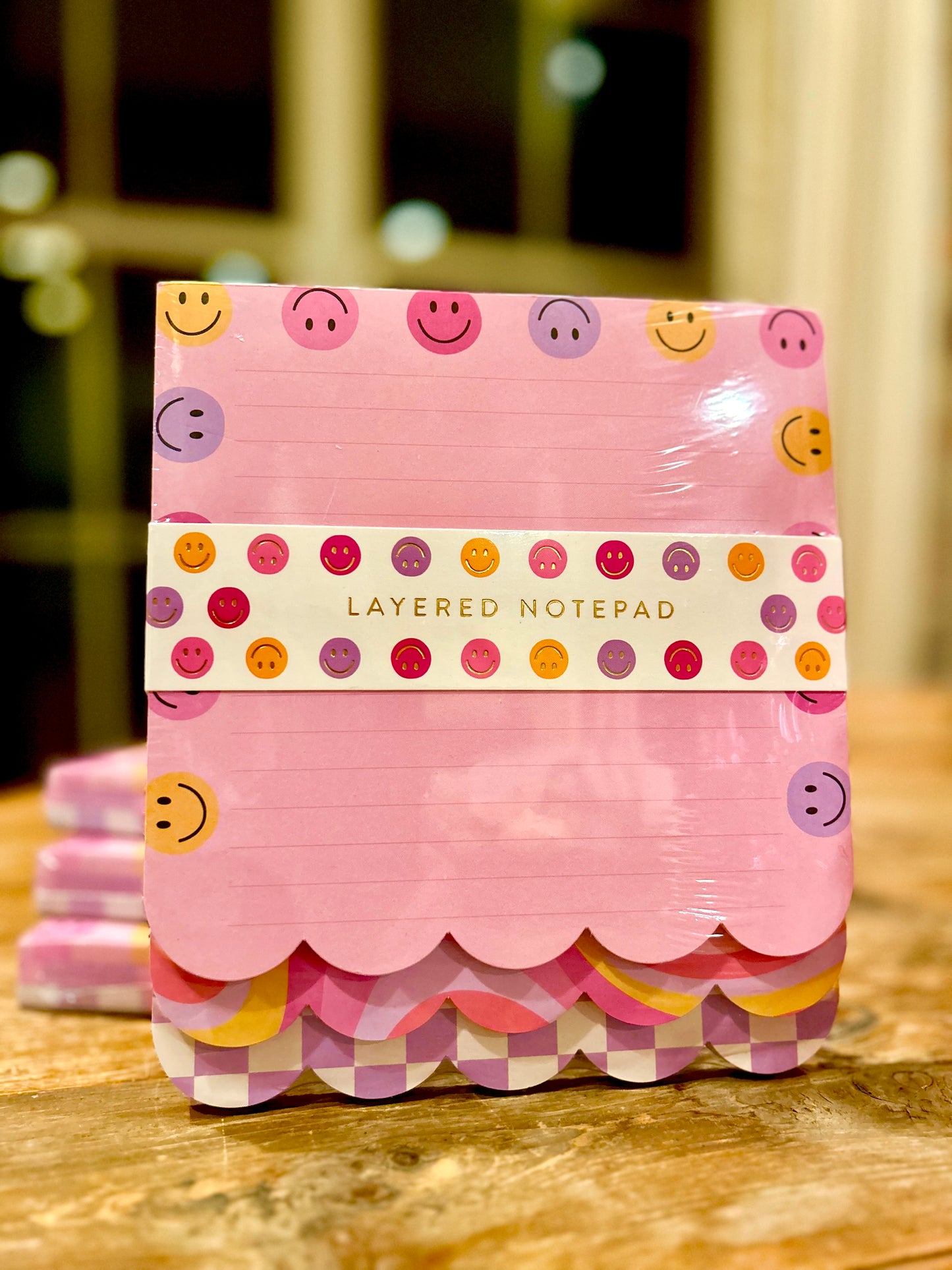 Layered Happy Notepad