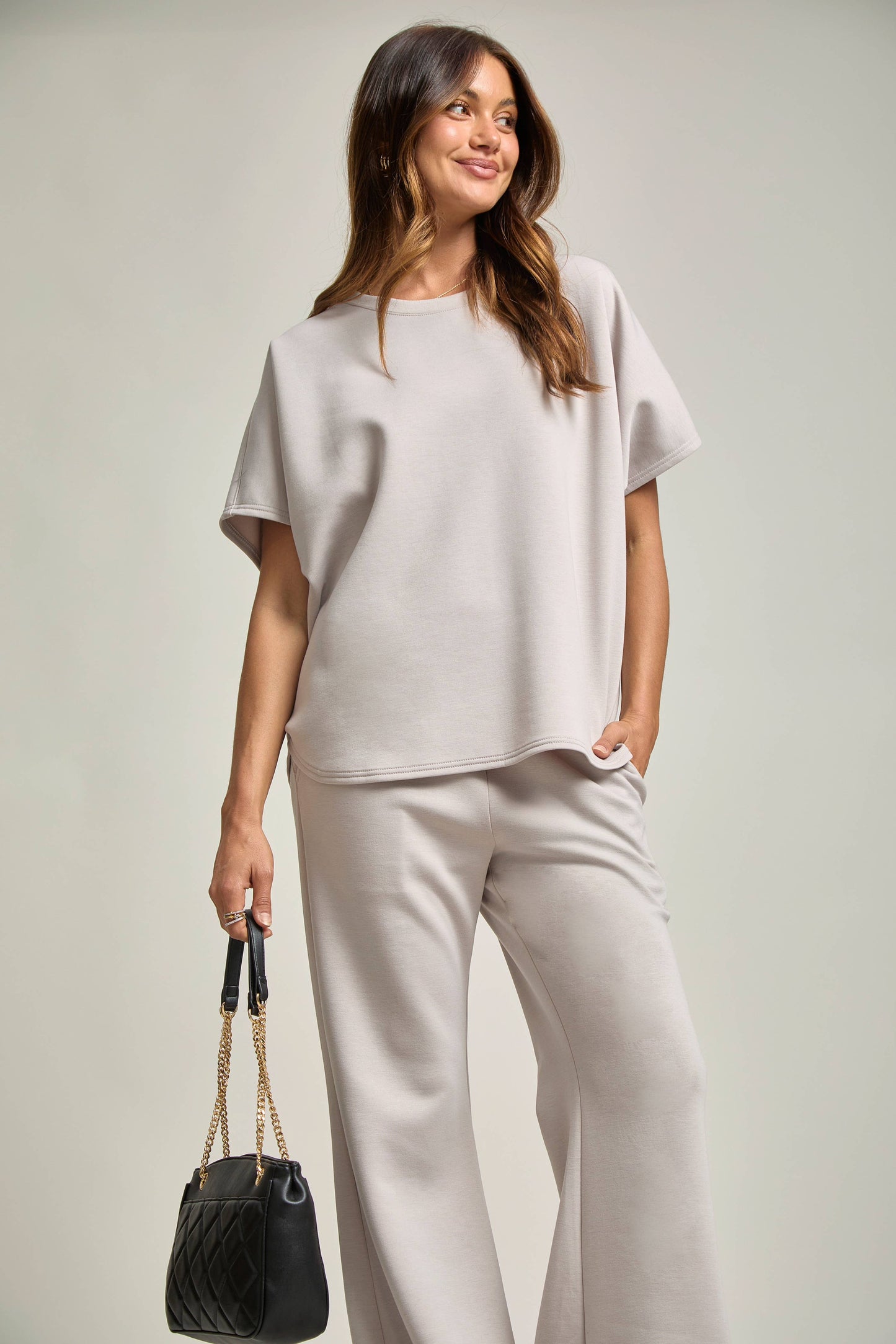 Dear Scarlett - Poncho Top + Bell Bottom Modal Set