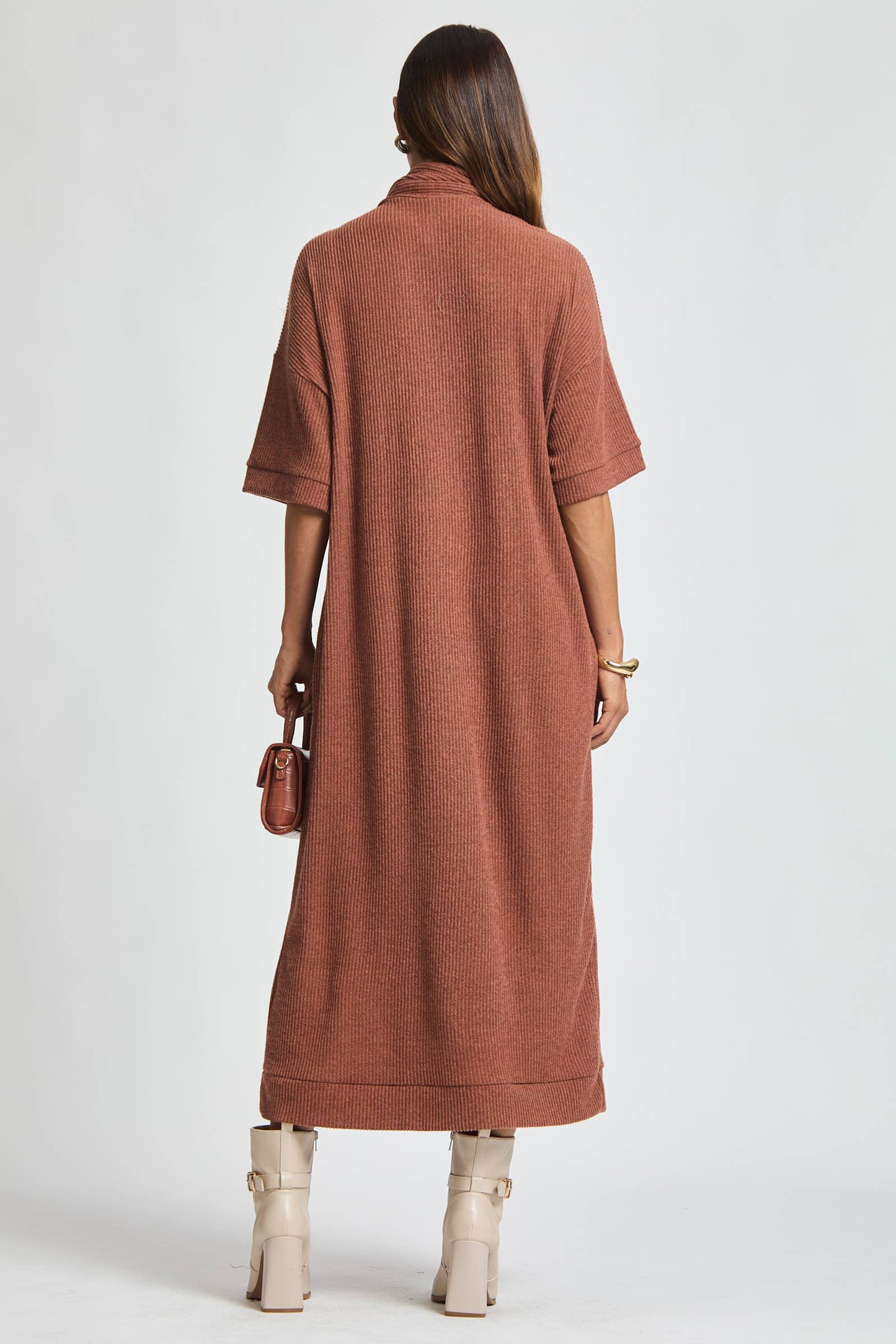 Dear Scarlett - Relaxed Fit Ribbed Maxi Dress