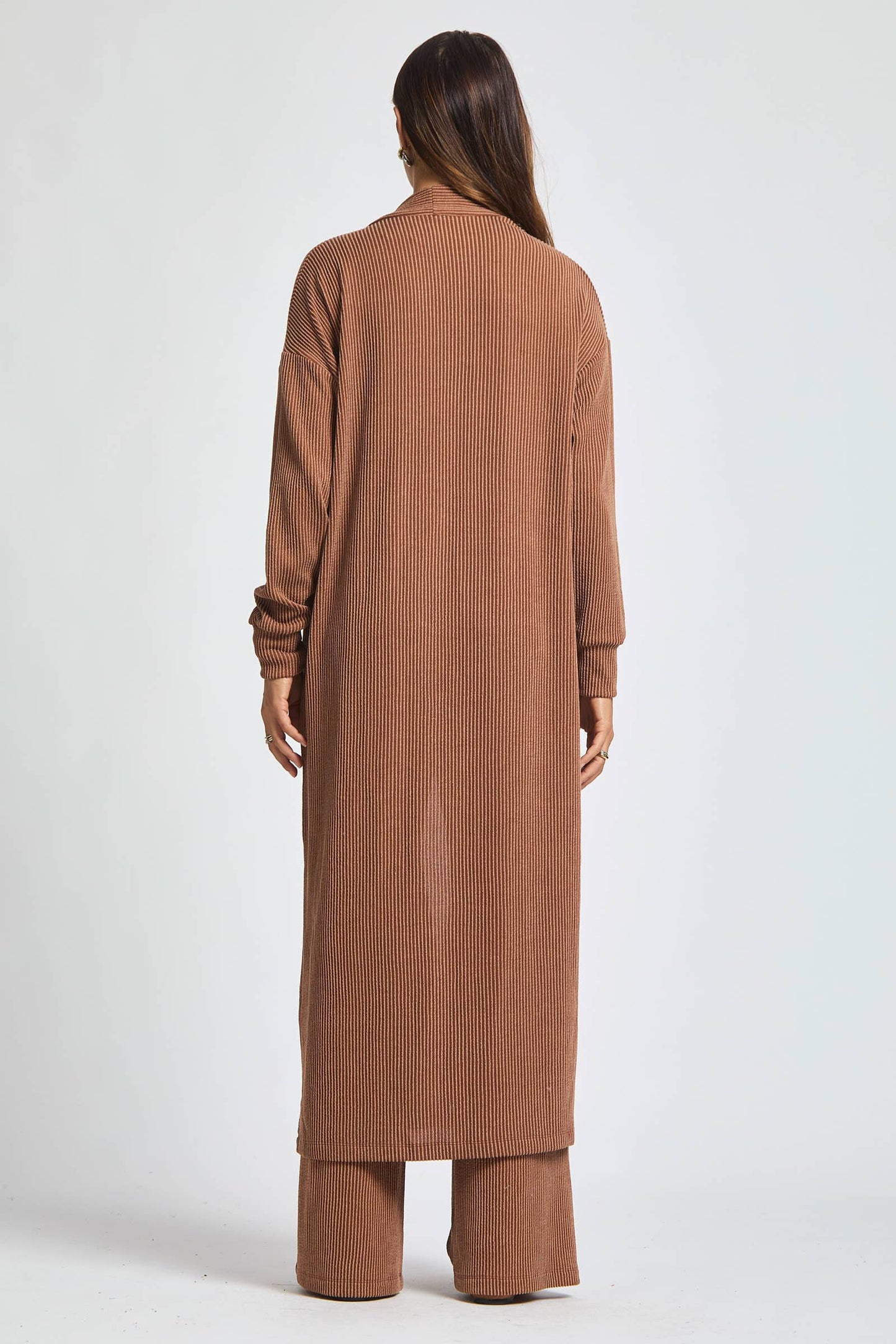 Dear Scarlett - Longline Cardigan + Relaxed Pants 2 Piece