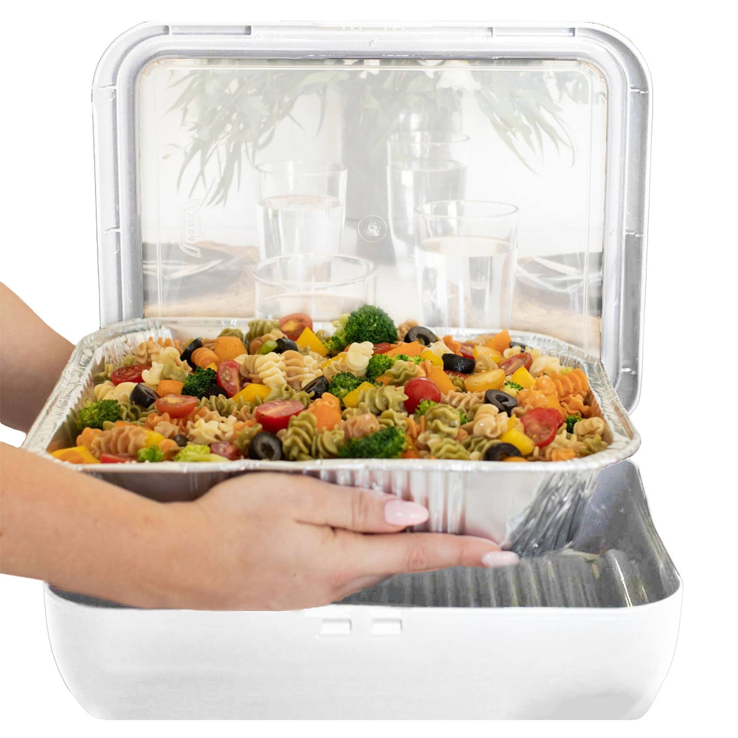 Fancy Panz - Classic Set - Pan Frame w/ Lid & Serving Spoon - White