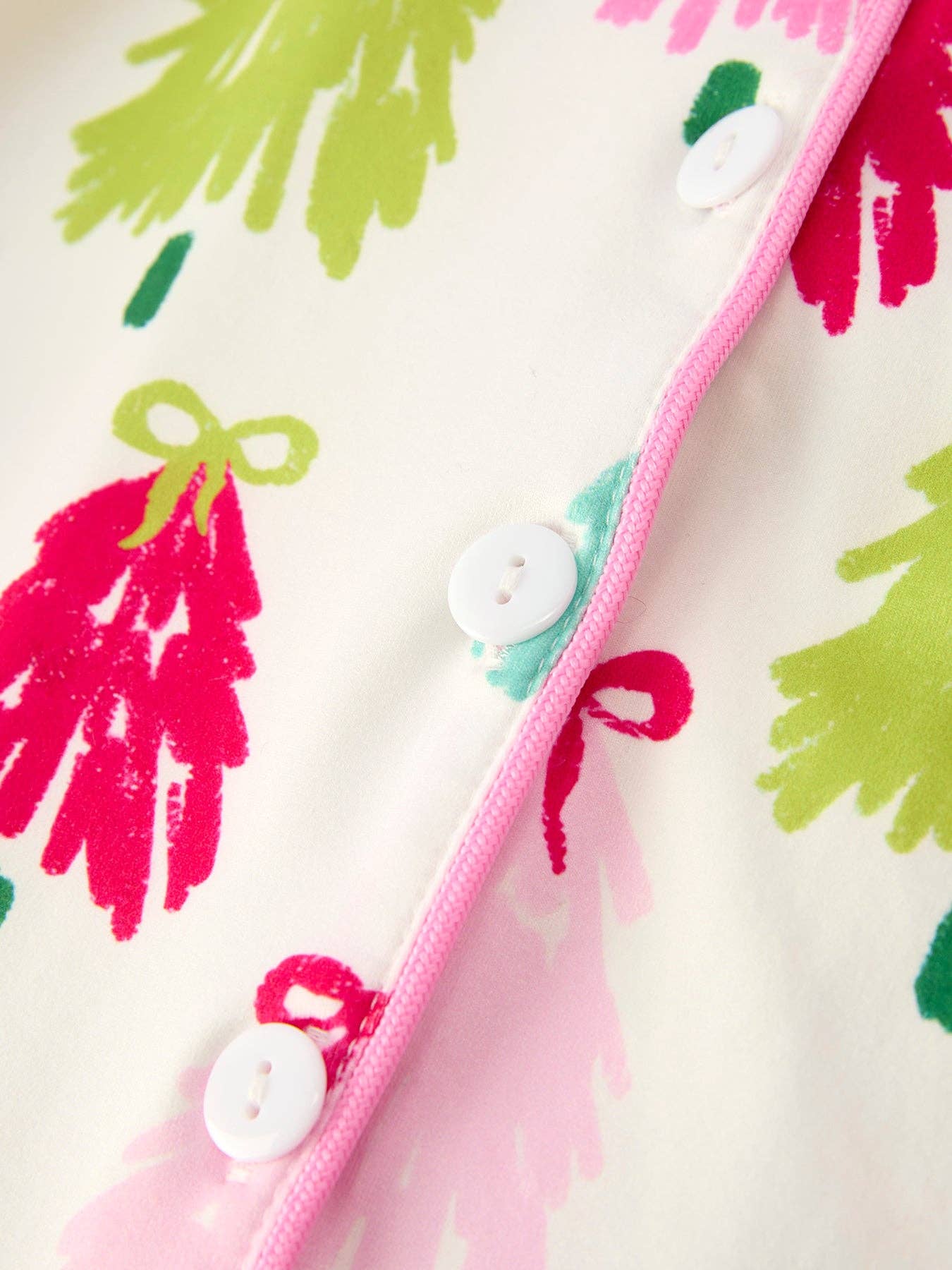 CHB-Festive Christmas Tree Pajamas with Luxurious Furry Trim