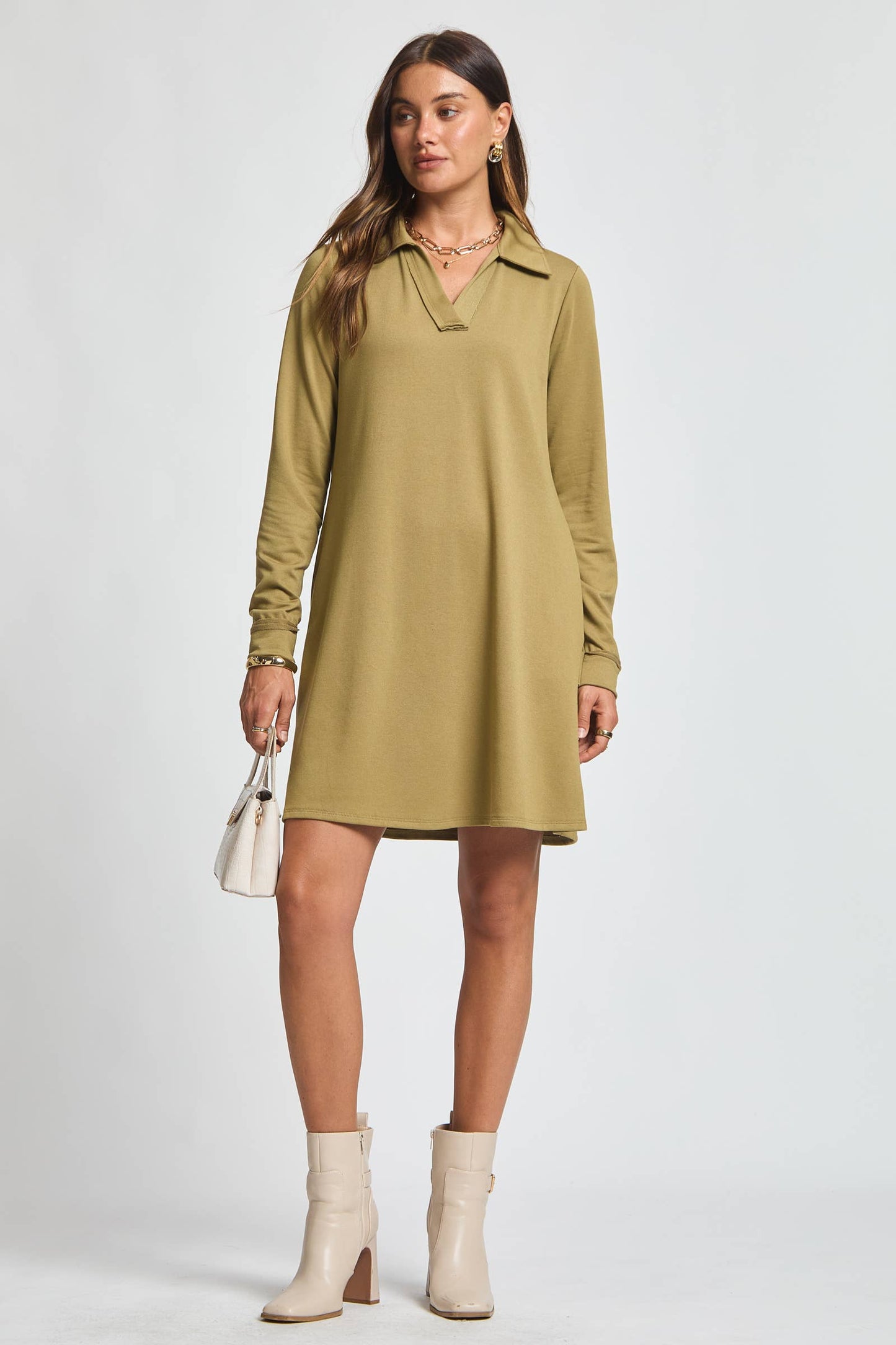 Dear Scarlett - French Terry A Line Dress