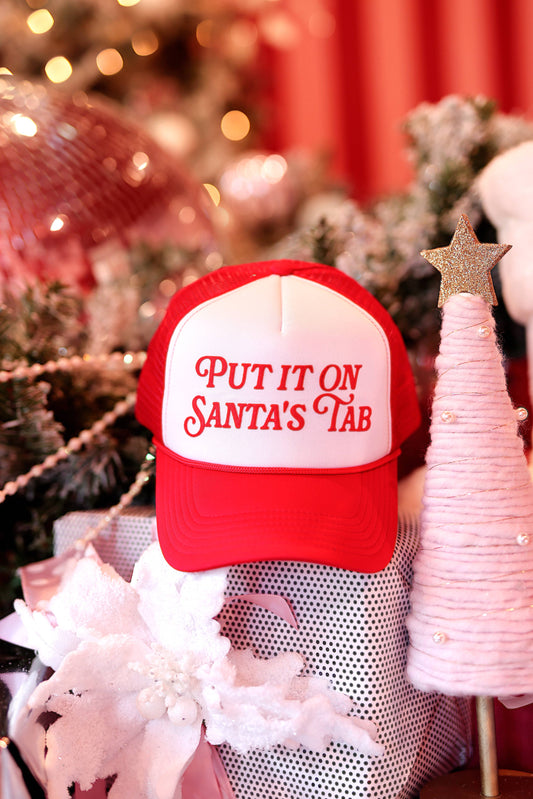 Jadelynn Brooke - Put It On Santa's Tab - Trucker Hat (Red)